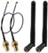 Futheda 2 Stück 433 MHz Antenne SMA Stecker 3dBi High Gain Omnidirektionale Antenne + 15 cm IPEX UFL MHF1 auf SMA-Buchse Pigtail-Koaxialkabel für Drahtlose Netzwerk-Router WLAN Mobiltelefone