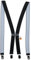 Zukunftsenkel Hosenträger 4 Starke Clips X-Form 2,5cm Breite Herren Damen Skihose Arbeitshose Verstellbar und Elastisch Fasnacht H-Form (Schwarz)