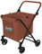 Einkaufstrolleys 85 Liter, faltbarer Mehrzweckwagen, Lebensmittelwagen mit größerer Kapazität, höhenverstellbar, drehbare Vorderräder für Büro, Einkaufen, Picknick, Lebensmittelwäsche