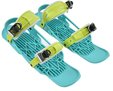 Verstellbare Mini-Ski-Skates, Verwandeln Sie Schuhe in Mini-Skier, Kompakte Größe, Einfache Steuerung, Kurze Snow Skates Snow Blades Ski Boards für Wintersport-Ski Ausrüstung