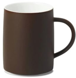 Tazza da caffè Set di 1 tazza da caffè tinta unita, tazza da caffè base in due colori con una capacità di 9,64 once for uso domestico e in ufficio Regalo di inaugurazione della casa per matrimonio(Bru