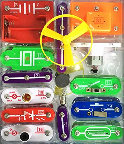 EZLink DIY Electronic Blocks Kit - Science Discovery Kit for Kids, Experiments & Circuit Building