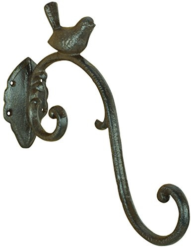 Esschert Design lh236 Serie Vogel Haken Gusseisen, antik braun
