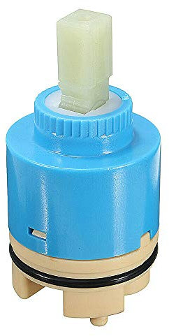 Valvola di ricambio con cartuccia a disco in ceramica, per miscelatori monocomando da cucina e da bagno, 1pz., blu