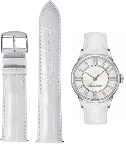 FOUUA Uhrenarmbänder Band Echtes Leder Armband Alligator Geprägte Ersatzarmbänder Armband 12 13 14 15 16 17 18 19 20 21 22 24 mm