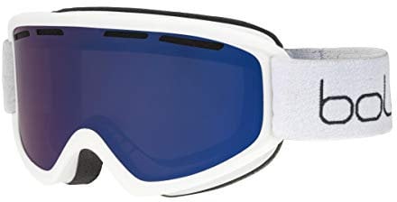 bollé - FREEZE PLUS White Matte - Bronze Blue Cat 3, Ski Goggles, Medium, Unisex Adult