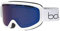 bollé - FREEZE PLUS White Matte - Bronze Blue Cat 3, Ski Goggles, Medium, Unisex Adult