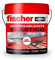 fischer - Pintura Impermeabilizante con Fibras | Resistente al Agua y Exteriores | Protección Elástica y Antideslizante | Ideal para Terrazas y Techos | 75ml (Cubo 1kg) | Terracota
