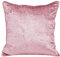Homescapes Pannesamt-Kissenbezug in Rosa, glamouröse Samt-Kissenhülle 60 x 60 cm, quadratischer Dekokissenbezug für Zierkissen mit verdecktem Reißverschluss, Altrosa