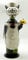 Fabulous Felines Cat Shaped Wine Bottle Holder Stand Rack, Metal Animal Sculpture, Home Decor, Kitchen Interior Decoration Gifts (Waitress)