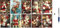 50 Weihnachts- und Neujahrskarten mit Pen- 10 Dessins - Doppel-Weihnachtskarten mit Umschlägen - Serie Santa