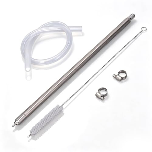 Beufee Beer Bottle Filler, Automatic Bottle Filler Spring Loaded Wand | Bottling Stick Wand Stick Only No Tap Homebrew Home Made Wine Beer Cider Little Bottler Beer Bottle Filler, 35.2cm