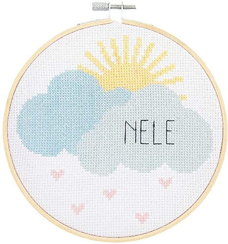 Stickpackung Geburtsbild Wolken