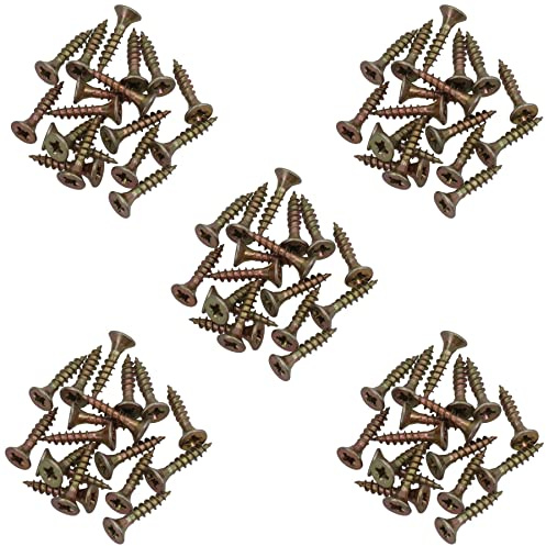 4mm x 20mm Countersunk Wood Chipboard Screw Fasteners PZ2 Drive 90pc
