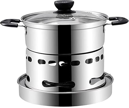 Fenteer Single Chafing Dish Pot Hotpot für Indoor Travel Picknick Wandern, 18cm