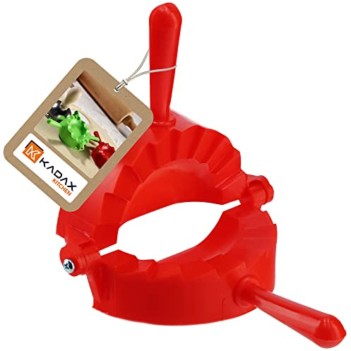 KADAX Dumpling Maker, Red/Green Mould for Dumpling and Ravioli, Pierogi Maker, Dumpling Cutter Cutter, Manual Dumpling Maker Machine (Red 1 Piece)