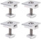 HOUSON 4 Pack Solar Panels Centre Clamp Aluminium PV Photovoltaic Solar Trapezoidal Mounting Brackets Solar Panel Middle Clamps Solar Module Clamp Solar Panel Bracket End Clamp Kit (40MM)
