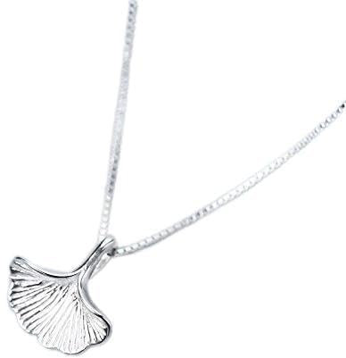 ZEDARO 100% 925 Sterling Silber Ginkgo Blatt Halskette Designer Handgefertigte Damenmode Schmuckschatulle Kette Halsketten & Anhänger
