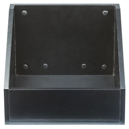 MUSIC STORE Vinyl Container 110 Black, MDF-Holz LP Aufbewahrung, Platz für 110 Vinyls, Ideal für DJs und Plattenläden, Einfacher Aufbau, Leichter Zugriff, Kompatibel mit Digital DJ Desk