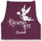 Schürze - Damen Frauen - Küchenfee mit Name I Kochschürze Küchenfee - 85x69 - Aubergine - personalisierte geschenke küche kochschuerze koch kochschürzen küchenfee+schürze schürtze kochen