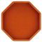 TOPTAN Dice RollingTray, Felt Lined PU Leather Octagon Dice Tray for Dungeon Crawler Games, Brown