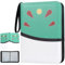 MEYDLL Karten Sammelalbum, 400 Karten Sammelkarten Album 4 Taschen 50 Seiten, Tragbar Wasserdicht PU Karten Halter, Groß Sammelkartenalben für Card Collection das Geschenk für Kinder (Grün und Weiß)