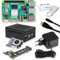 Raspberry Pi 5 8GB PCIe M.2 NVMe - Set | Custodia in metallo | Dispositivo di raffreddamento attivo | Scheda PCIe SSD M.2 NVMe | Alimentatore ufficiale da 27 W | Scheda di memoria da 64 GB