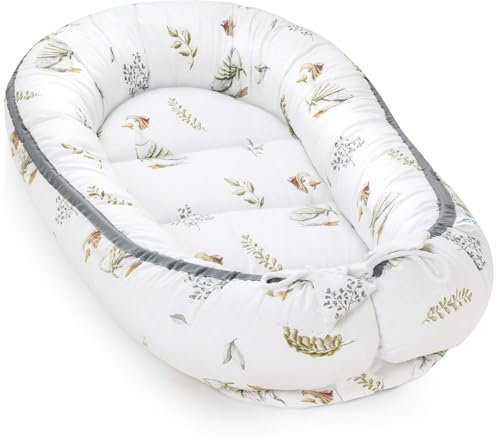 Pepi - Baby-Nest - Nestchen Baby - Baby-Nestchen für Neugeborene mit antiallergischer Füllung - Kokon für Sommer Frühling - hergestellt aus 100% Baumwolle