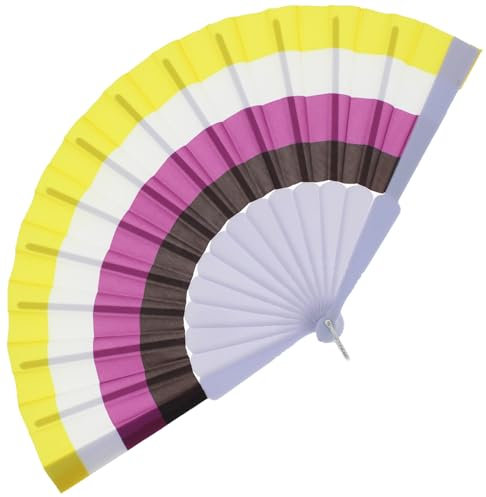 Zac's Alter Ego Gay Pride Festival Equality Non-Binary Hand Fan