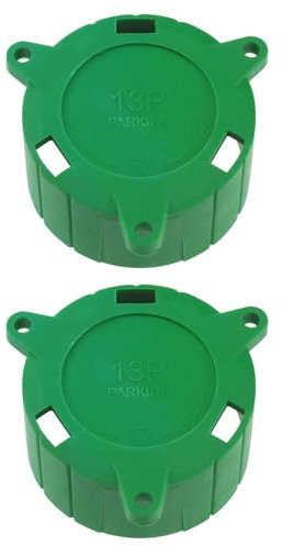 EMSea 2pcs 13 Broches Prise de Remorque Protection Couvercle de Positionnement Prise de Stockage en Plastique Cache-poussière pour Remorques de Remorquage 13 Broches et Camping-Cars Vert