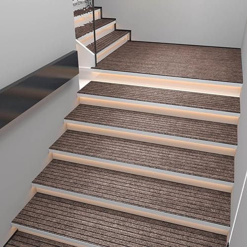 OAUKA 100 Stufenmatten Treppenmatten,Curry,25x90cm