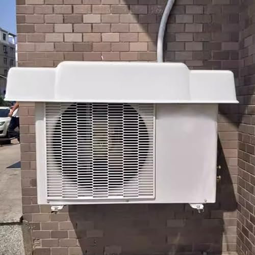 Cache Clim Interieur Mural Cache Climatiseur Extérieur Couvercle De Climatiseur De Pompe À Chaleur, Convient Aux Mini Pompes À Chaleur Split Avec Fil Coupe-vent (Color : White, Size : 95 * 43cm)