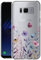 Kaywzo Hülle für Samsung Galaxy S8,Transparent TPU Handyhülle mit Gemälde Blume Muster,Ultradünn Stoßfester Schutzhülle,Schön Silikon Cover Case-4