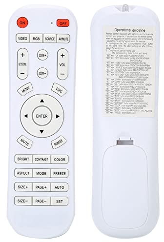 White Universal Remote Control for Projector Universal Projector Remote Control 10m / 33ft Remote Control