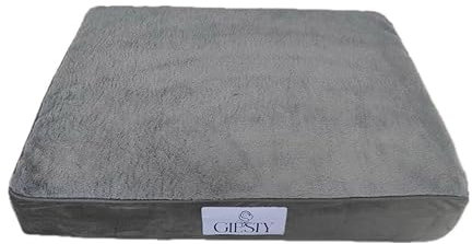 Giesty XXLarge Dog Bed, Orthopedic Dog Mattress with Removable Washable Cover, XXL Egg Crate Foam Pet Bed Mat, Grey, Suitable for Dogs Up to 99 Ibs, (50*35,8*7,9).