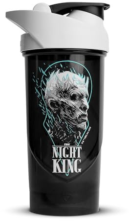 Shieldmixer Hero Pro Classic Shaker Night King - BPA-frei - Gym Zubehör - Eiweiss Shaker - Fitness Trinkflasche - Schwarz - 700ml