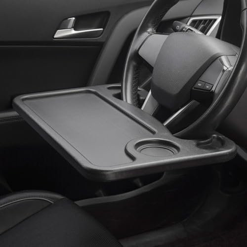GREB Auto Lenkrad Schreibtisch für Benz Vito(W447) Compact 2014 2015 2016 2017, Multifunktionaler Tragbare Lenkrad Tisch AutoLaptop Tablett Schreibtisch,Black
