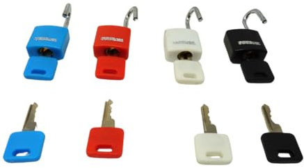 1 cadenas en aluminium de 20 mm - Cadenas robuste et sûr en différentes couleurs - Idéal pour les sacs, armoires, portails et plus encore - Sécurité fiable