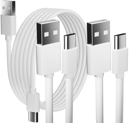 pluX 3 Pack 10FT Micro USB Power Extension Cable Cord Compatible for Wyze Cam,WyzeCam Pan,YI Cam,YI Dome Home Camera,Kasa Cam,Oculus Go,Furbo Dog,Nest Cam,Blink,Security Cameras,USB Charging Wire