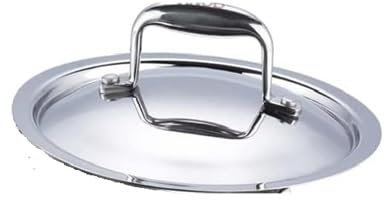 Stainless Steel Lids for Casserole pots,Stock Pot with Steel Bridge Handle (22 cm Diameter)