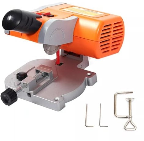 Mini Table Saw, Electric Cutting Machine, 0-45° Miter Saw, Benchtop Saw Used to Cut Soft Metal, Wood, Plastic, 220V 7800r/min