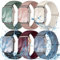 Superuper 6 Pack Waterproof Stretch Band Compatible for Apple Watch Straps 40mm 41mm 46mm 45mm 40mm 44mm 42mm 38mm 49mm for Women Men, Elastic Sweatproof Strap for iWatch SE 10 9 8 7 6 5 4 3 2 1 Ultra