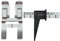 IDT-System Nähfuß mit Variabler Führung für Pfaff Dualmatic-, Stretch&Jeans-, Tipmatic-, Tiptronic-, Synchromatic-, Select-, Quilt- und Creative-Serien