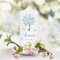 Wandtattoo Loft Taufkerze Junge personalisierte Patenkerze, Motiv Baum mit Blüten, 18cm x 7cm, personalisierte Kerze, bedruckte Kerze Taufe, Stumpenkerze, individuelles Taufgeschenk