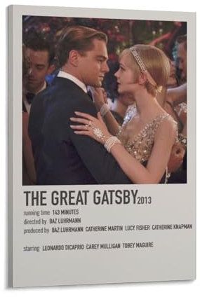 BOJIE Filmposter The Great Gatsby (10) auf Leinwand, Wandkunst, Poster, dekorativ, moderner Druck, Bild, Kunstwerke, Poster, 20 x 30 cm