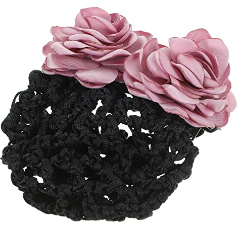 BESTYASH Blumen Haarnetz Dutt Netz Stabil Elastisch Für Dünnes Dickes Haar Damen Haarschmuck Beruf Feier Mit Haarnetz Abdeckung