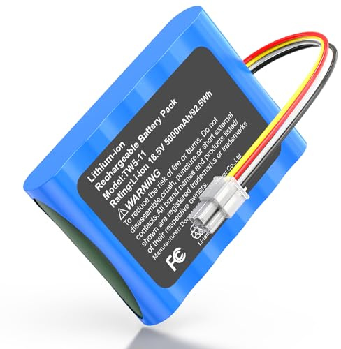 ASUNCELL 18.5V 5.0Ah Lawnmower Battery for Gardena Sileno R100Li/ R130Li/ R160Li, for Sileno City, Sileno+, Sileno Life, For Husqvarna Automower 310 315 315X, 584 82 28-01, 584 82 28-02,584 85 28-01