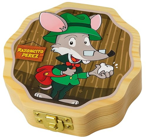 METACREART Casita Ratoncito Perez, cajita dientes ratoncito perez, caja dientes de leche niña, caja dientes de leche niño, raton perez, ratoncito perez puerta magica (Estandar)