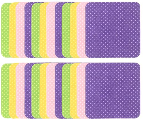 Vaguelly Reusable Nail Remover Pads Soft Fabric Nail Polish and Glue Cleaner Wipes Absorbent Makeup Remover Pads and Eyelash Glue