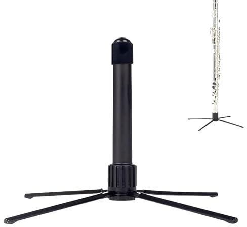 Klarinettenständer | Faltbares 4-Beiniges Instrumentenzubehör Mit Metallbasis,Flöten- Und Klarinetten-Ständer - Für Reisen Zuhause Outdoor Türbereich Halloween Feiertag Geburtstagsfeier